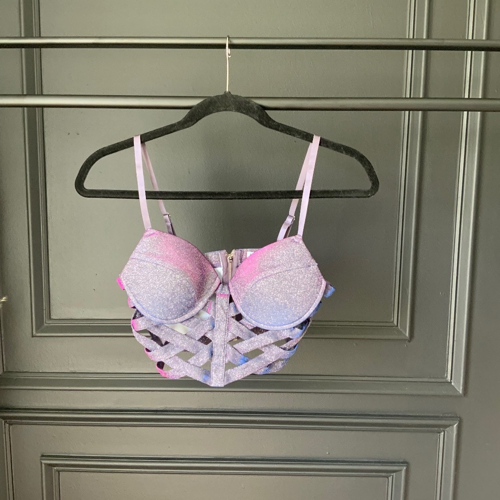 Ombré Glitter Bralette